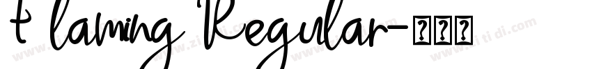 Flaming Regular字体转换